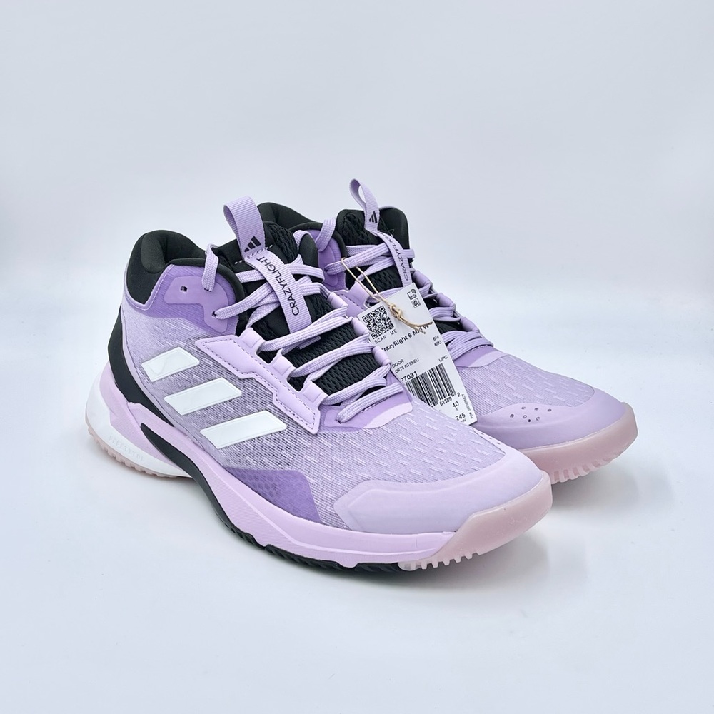 NEW Adidas Crazyflight 6 Mid Indoor Sports Shoe “Powder Plum” HP7031 Women’s 8